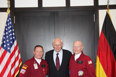 Ambassador Klaus Scharioth with Tim Chopp and Gail Halvorsen